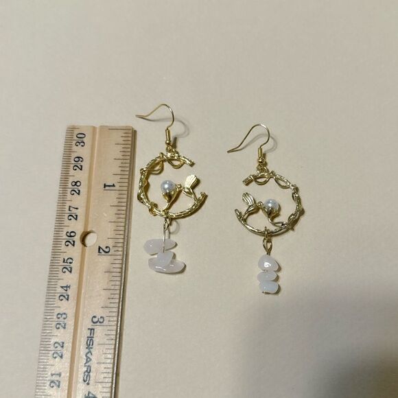 Crystal drop earrings N807 - Picture 4 of 4